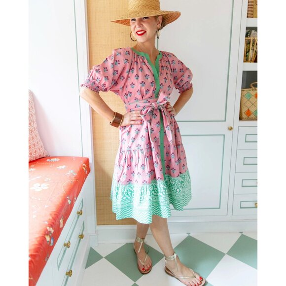 Printfresh NWT x Pencil & Paper Co Vineyard Walks Dress in Triple Crown sz Large - Picture 9 of 10